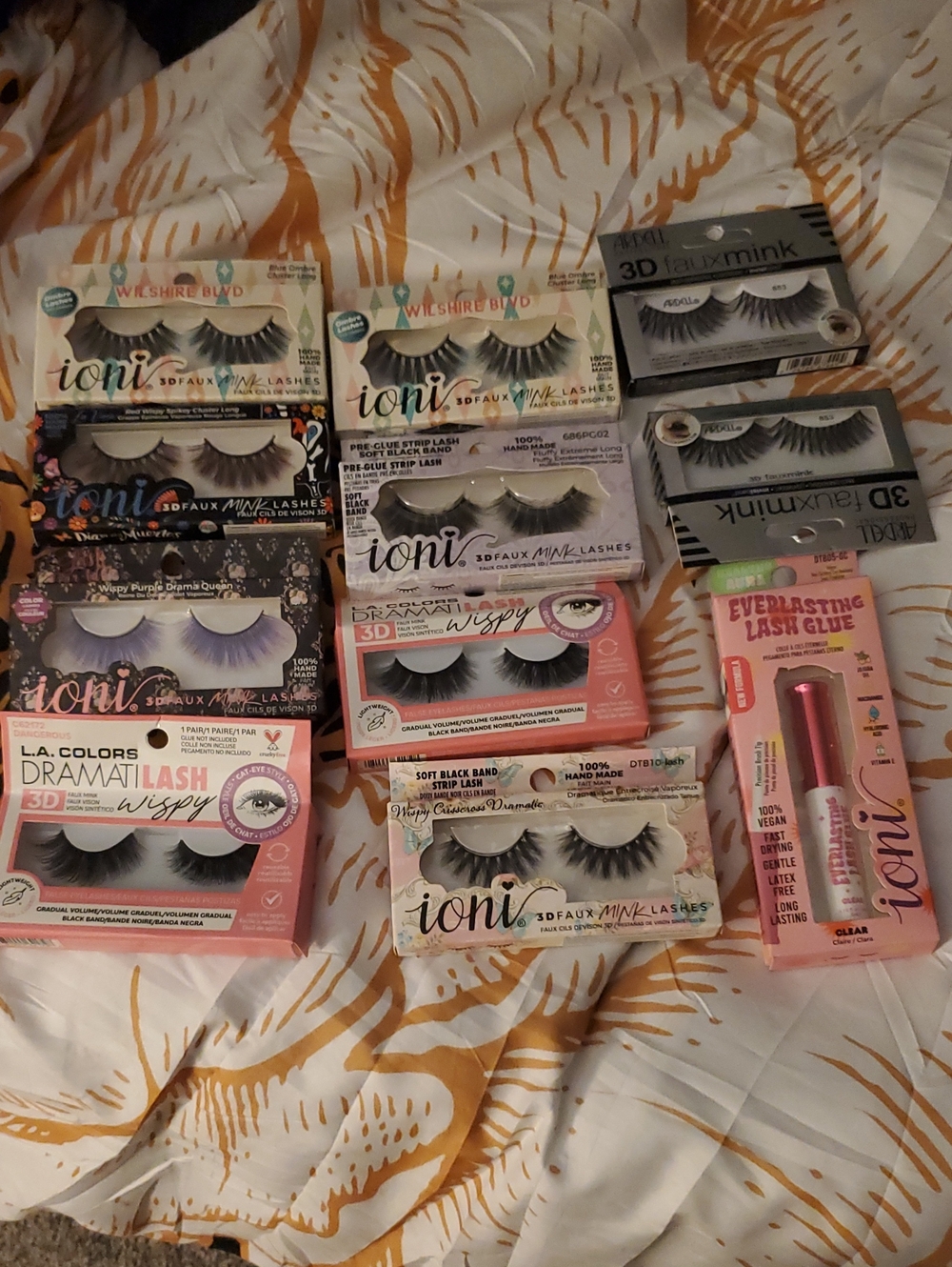 3D Faux Mink Lash Collection - Black And Colored With New Clear Lash Glue